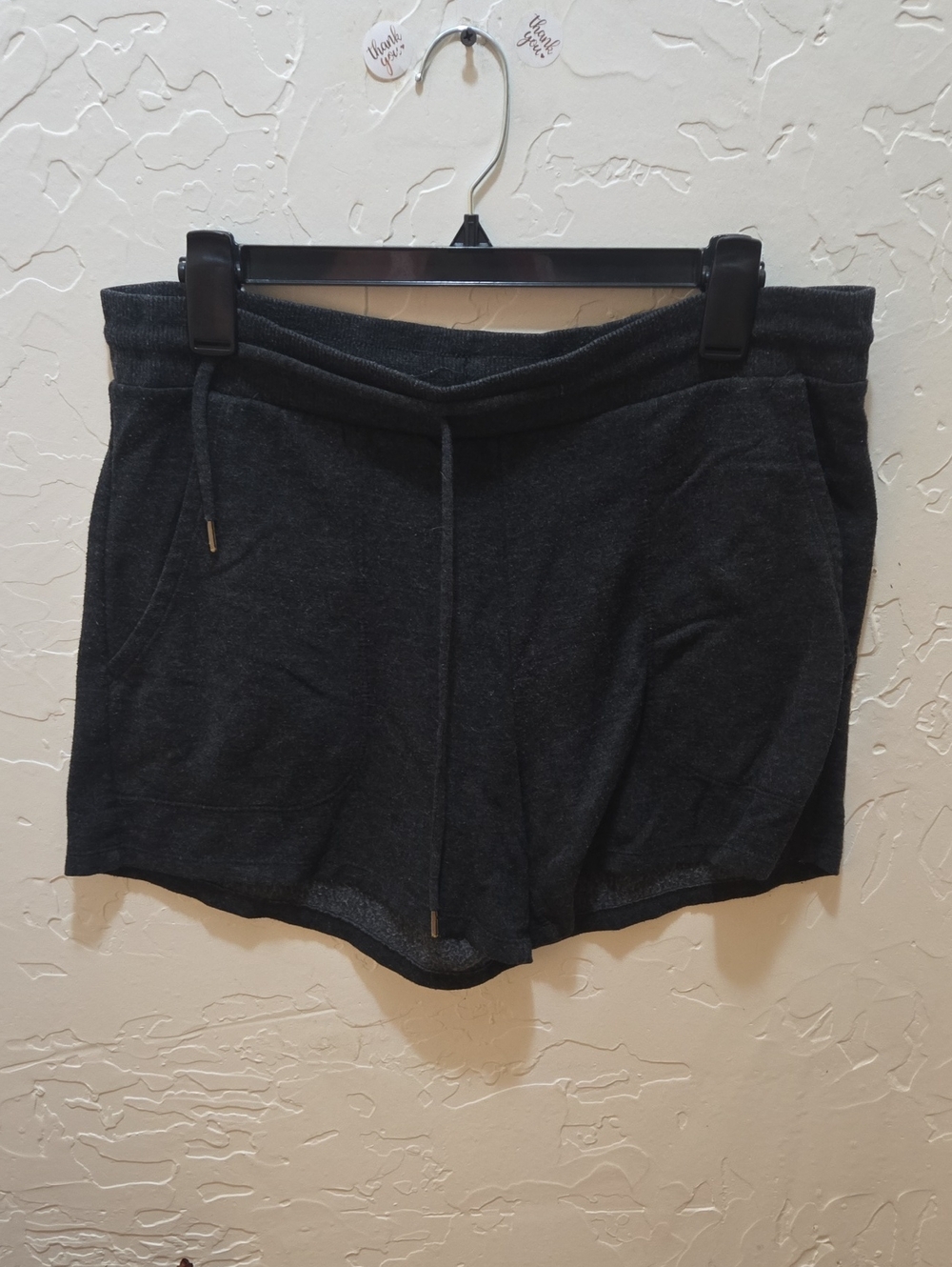 3/$10 stars above Charcoal Drawstring Athletic Shorts